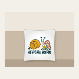 KID OF SMALL WONDERS Pillow in white