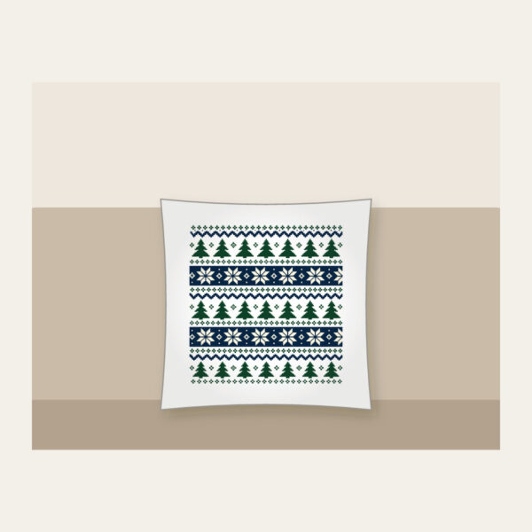 Product image Fair-Isle Bands of Pines and Stars Pillow