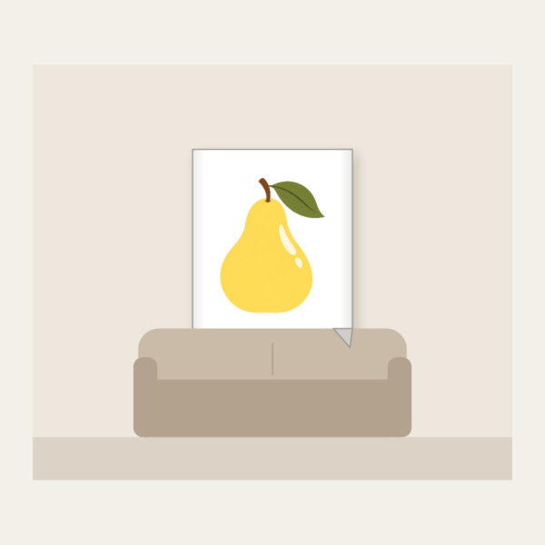 Product image Butter Yellow Pear with Olive Leaf Fleece Blanket