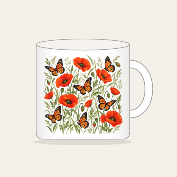 Product image Butterflies Among Poppies Mug