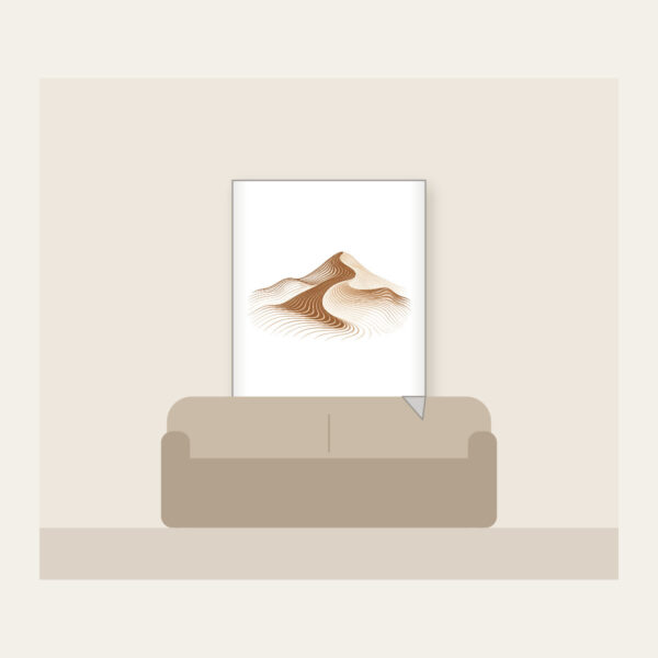 Product image Rolling Dune in Topographic Lines Fleece Blanket