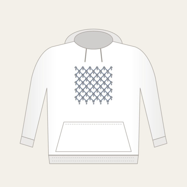 Product image Navy Lattice with Tiny Keys Hoodie