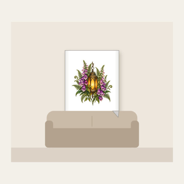Product image Lantern Among Foxgloves and Ferns Fleece Blanket