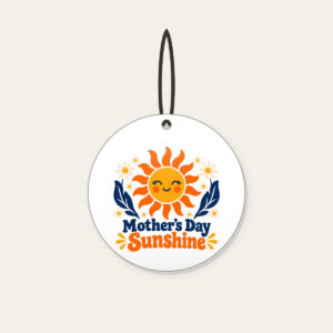 Mother's Day Sunshine Ceramic Ornament in white