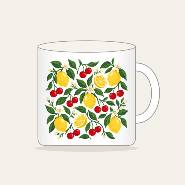 Product image Cherry and Lemon Orchard Pattern Mug