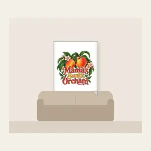 Mama's Sunlit Orchard Fleece Blanket in white