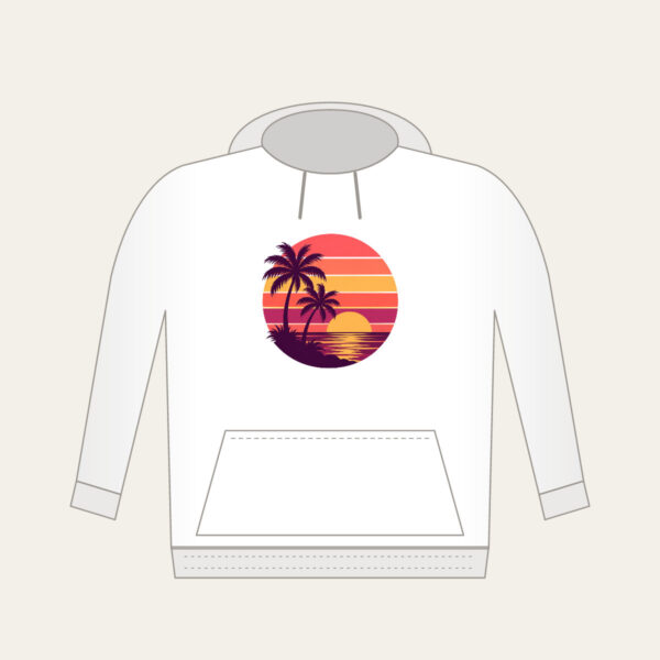Product image Palm Trees Against a Striped Sunset Hoodie