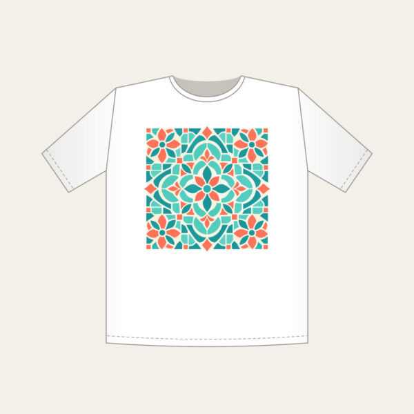 Product image Aqua and Coral Mosaic Tiles T-Shirt