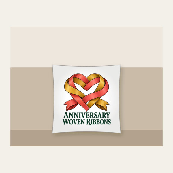 Product image Anniversary Woven Ribbons Pillow