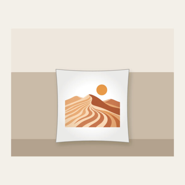 Product image Dune Ripples with a Small Sun Pillow