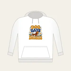 DOG DAYS DAISIES Hoodie in white
