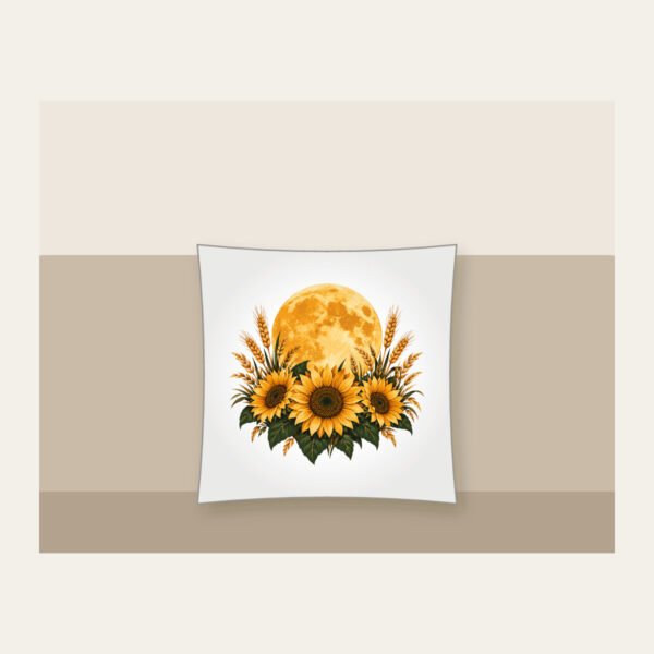 Product image Harvest Moon over Sunflower Fields Pillow
