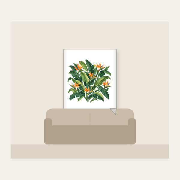 Product image Banana Leaves and Birds-of-Paradise Fleece Blanket