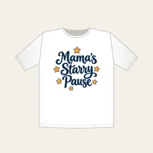 Mama's Starry Pause T-Shirt in white