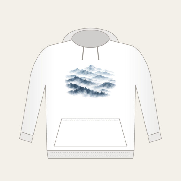 Product image Misty Grey-Blue Ridgelines Hoodie
