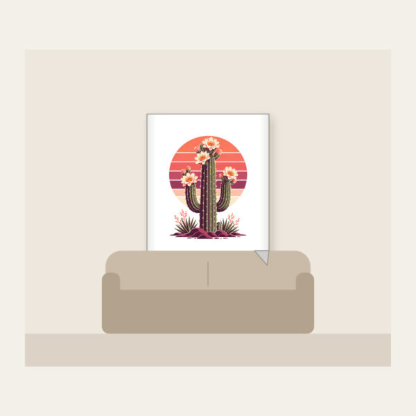 Product image Flowering Saguaro and Striped Sun Fleece Blanket