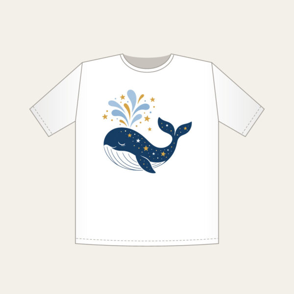 Product image Starry Whale with Water Spout T-Shirt