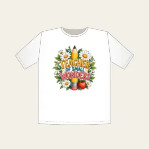 TEACHER OF SMALL WONDERS T-Shirt in white
