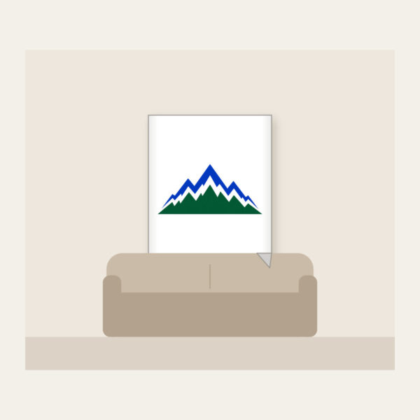 Product image Cobalt Zigzag Mountain Peaks Fleece Blanket