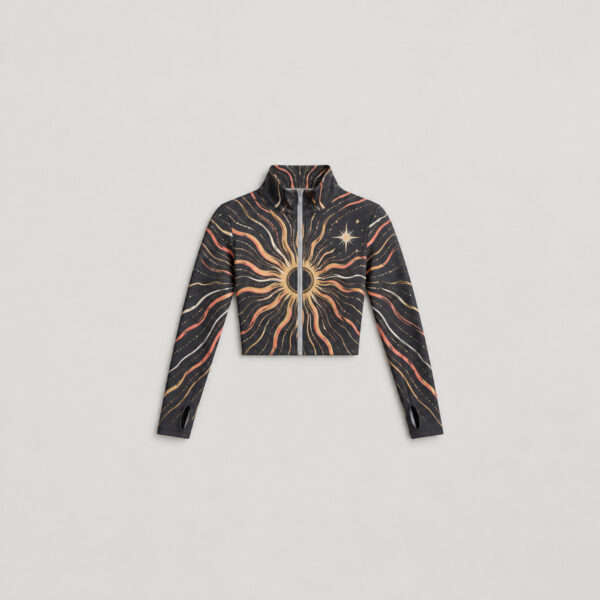Product image Women's Fitted Zip Sports Jacket with Sun Lines