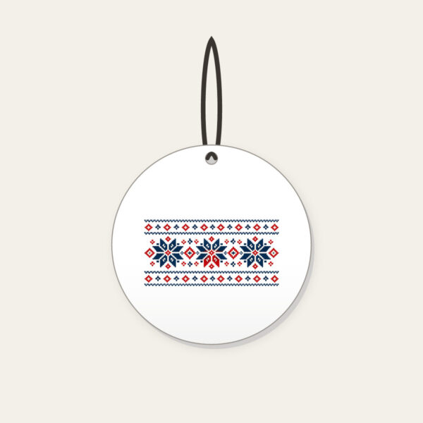Product image Fair Isle Snowflake Band Ceramic Ornament