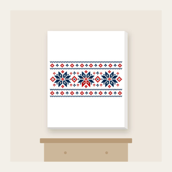 Product image Fair Isle Snowflake Band Canvas Print