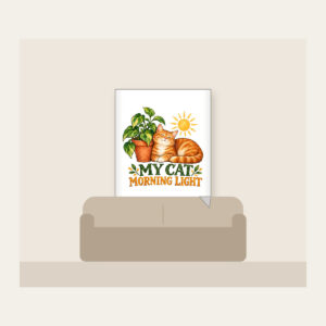 MY CAT MORNING LIGHT Fleece Blanket in white