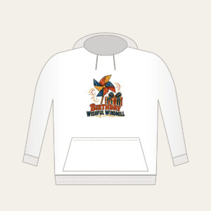 BIRTHDAY WISHFUL WINDMILL Hoodie in white