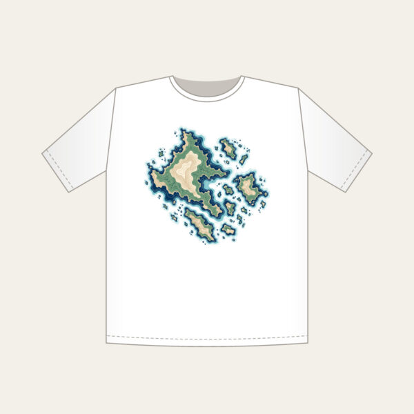 Product image Topographic Coastline and Islands Map T-Shirt