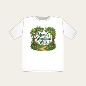 Mama's Woodland Walk T-Shirt in white