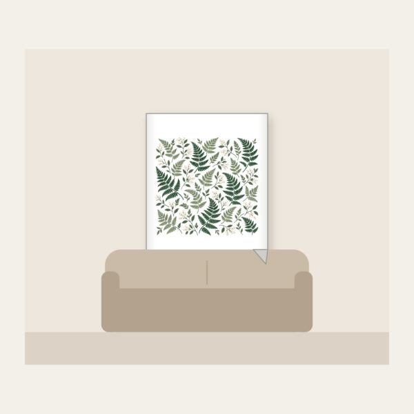 Product image Fern and Berry Repeat Fleece Blanket