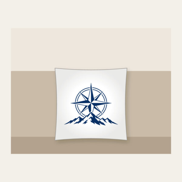 Product image Compass Rose over a Ridge Line Pillow