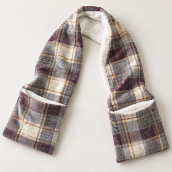 Product image Heather Plaid Pocket Fleece Scarf