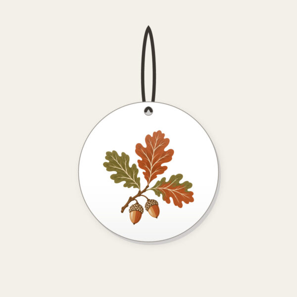 Product image Oak Branch with Acorns Ceramic Ornament