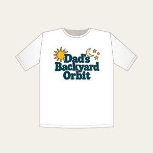 Dad's Backyard Orbit T-Shirt in white