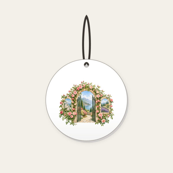 Product image Rose Garden Gate Arch Ceramic Ornament