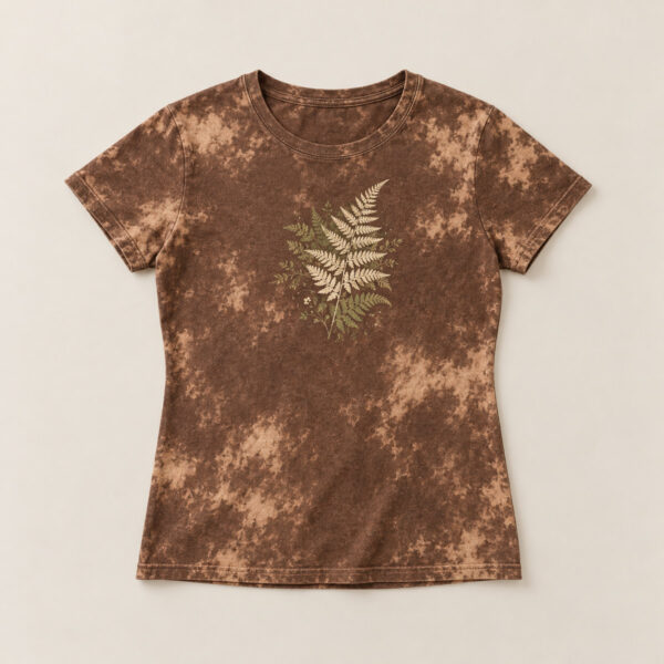 Product image Brown Bleached Women's Fern Tee