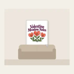 Valentine Meadow Notes Fleece Blanket in white