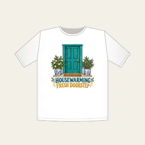 HOUSEWARMING FRESH DOORSTEP T-Shirt in white