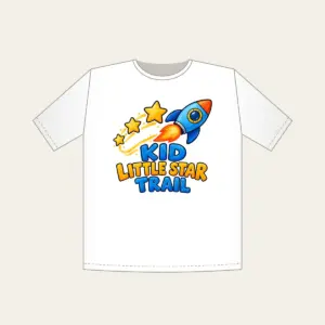 KID LITTLE STAR TRAIL T-Shirt in white