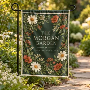 Growing Together Personalized Garden Flag