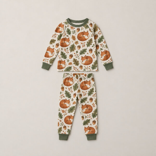 Product image Little Fox Hollow Kid Raglan Pajama Set