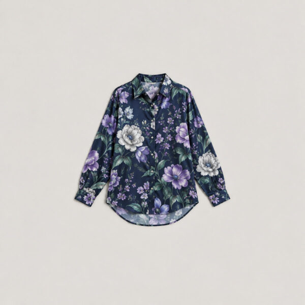 Product image Midnight Garden Satin Button-Down