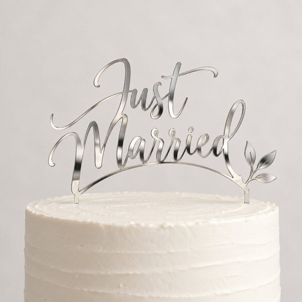 Product image Silver Mirror Cake Topper