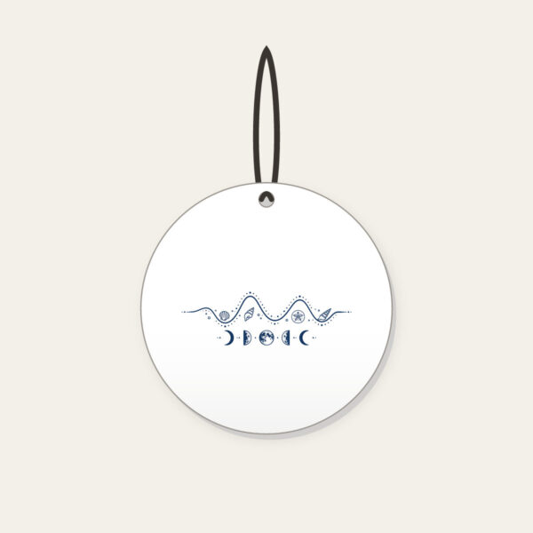 Product image Tide Chart and Moon Phases Ceramic Ornament