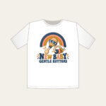 NEW BABY GENTLE RHYTHMS T-Shirt in white