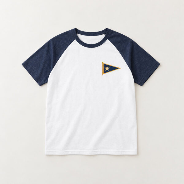 Product image White Raglan Quiet Pennant Colorblock Tee
