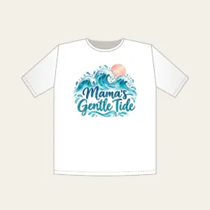 Mama's Gentle Tide T-Shirt in white