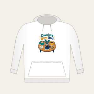 Coworkers Grow Ideas Hoodie in white