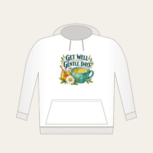 GET WELL GENTLE DAYS Hoodie in white